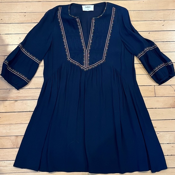 BA&SH Bohemian Relaxed-Fit Short Dress - Picture 8 of 11